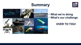 • What we’re doing
• What’s our challenge
OVER TO YOU!
Summary
 