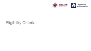 Eligibility Criteria
 