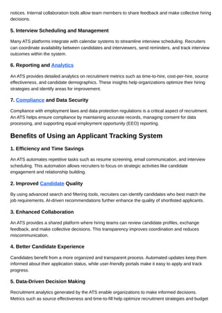 Applicant Tracking System (ATS).pdf for employers | PDF