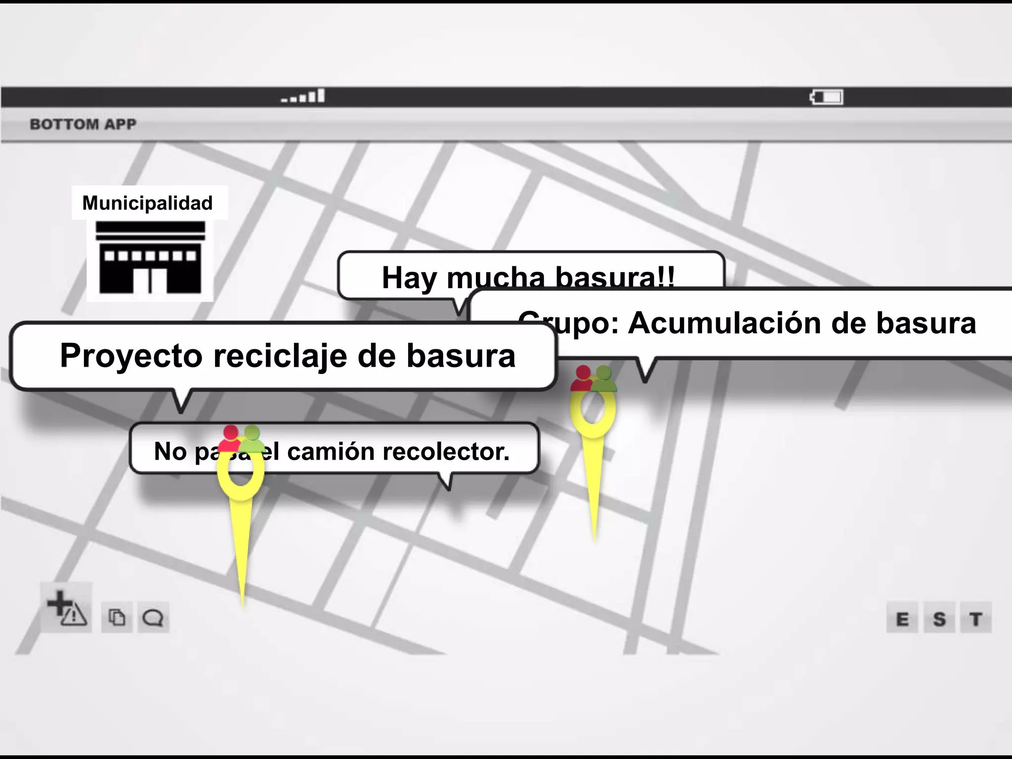 Municipalidad


                          Hay mucha basura!!
                                 Grupo: Acumulación de basura
Proyecto reciclaje de basura

        No pasa el camión recolector.
 