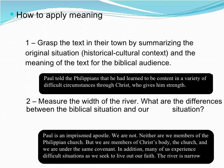 Meaning And Application