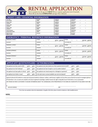 Rental Application | PDF