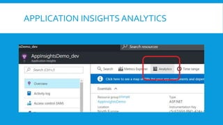APPLICATION INSIGHTS ANALYTICS
 
