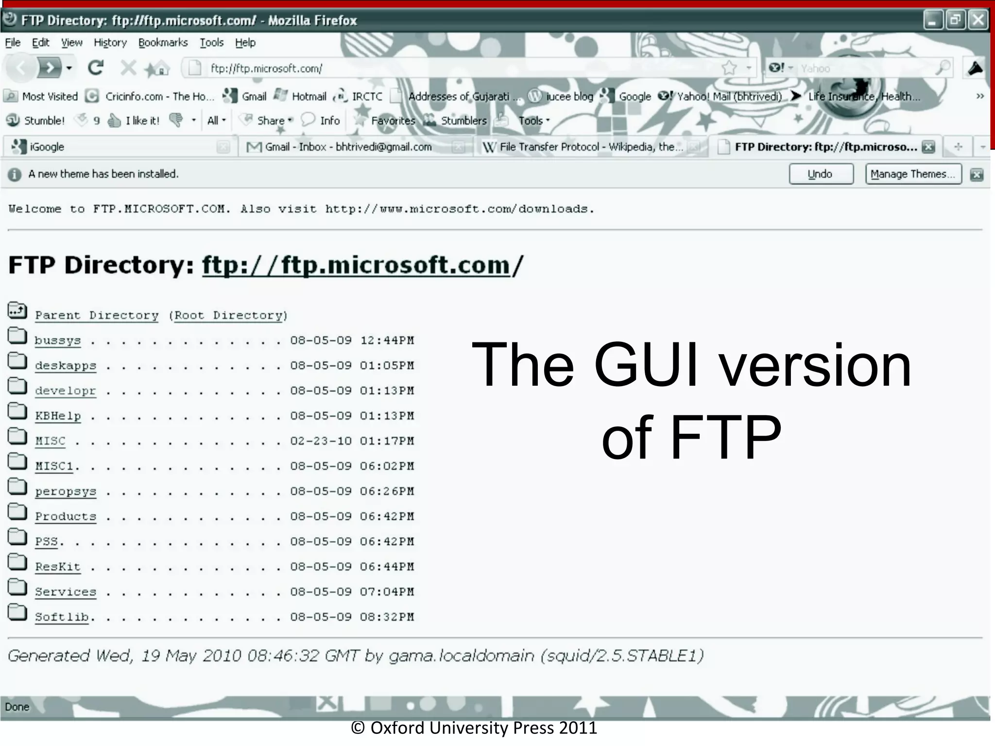 © Oxford University Press 2011 The GUI version of FTP 