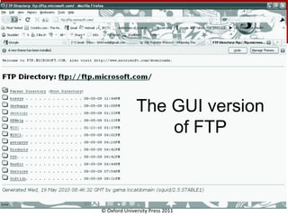 © Oxford University Press 2011
The GUI version
of FTP
 