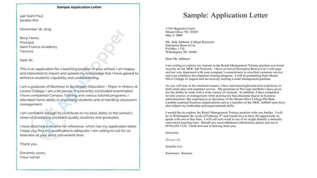 application-letter, What is it and how do we get to use it | PPTX