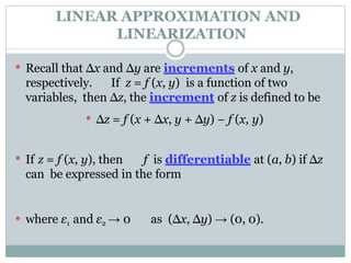 Multiple Variable Linearization APPLICATION-OF-PARTIAL-DIFFERENTIAL-EQUATIONS-RITU-DAVE.pptx