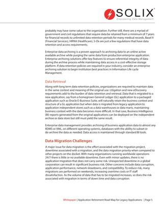 Database Retierment Application Retirement – Road Map for Legacy Applications | PDF