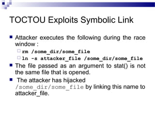Toctou Window E-Commerce Security - Application attacks - Server Attacks | PPT