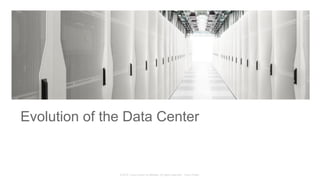 © 2015 Cisco and/or its affiliates. All rights reserved. Cisco Public
Evolution of the Data Center
 