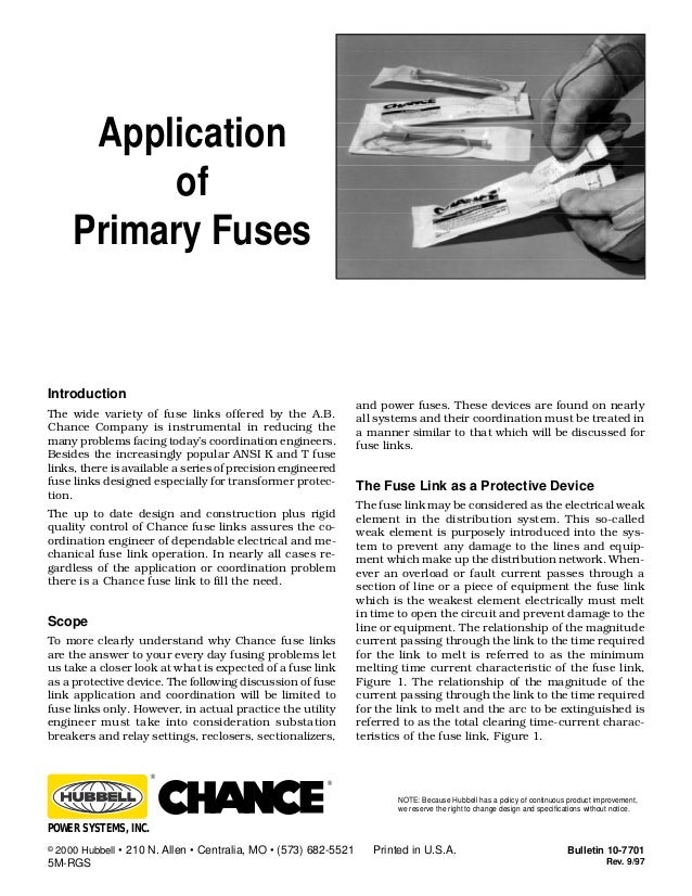 Kearney Fuse Chart