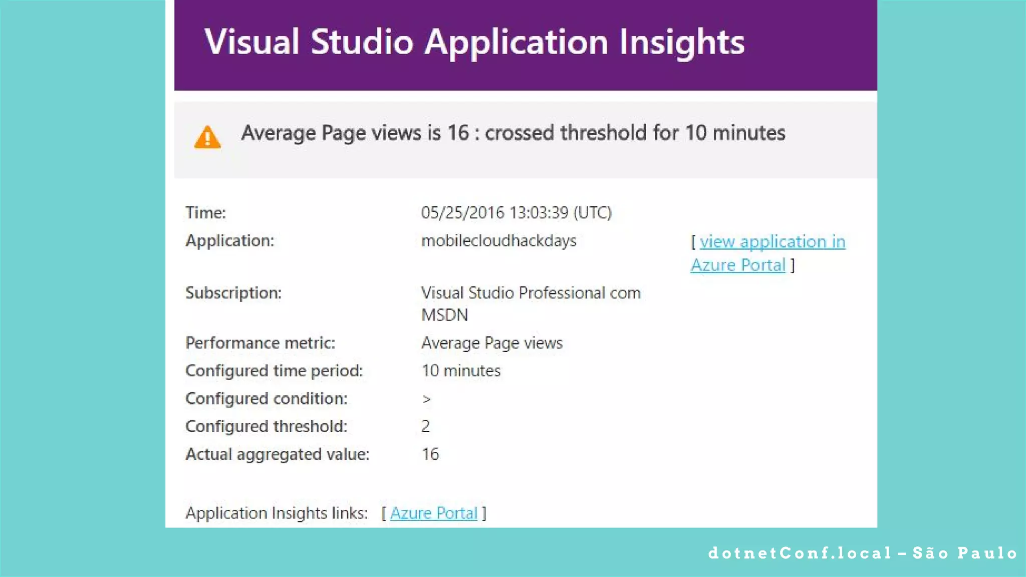 d o t n e t C o n f . l o c a l – S ã o P a u l o
 