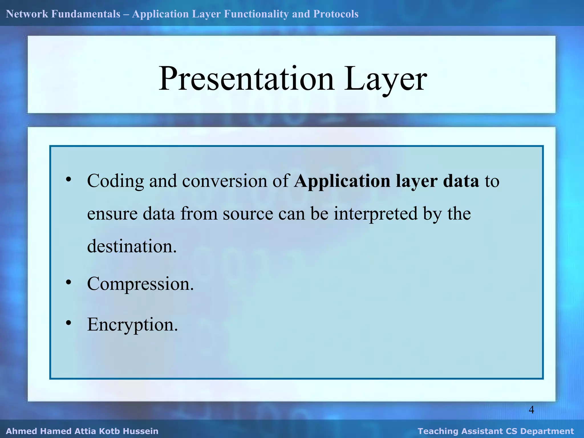 Application layer | PPT