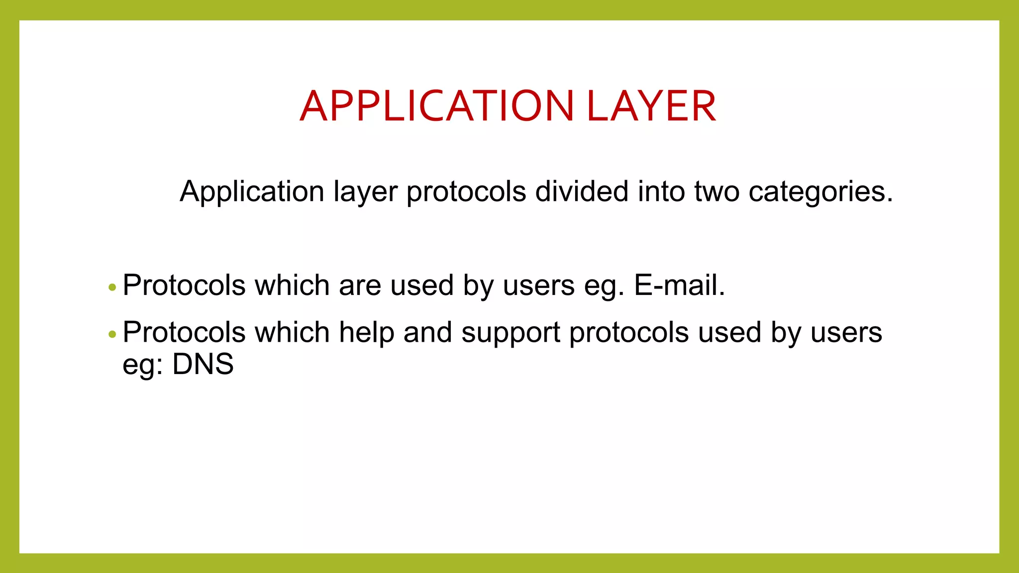 Application layer | PPT