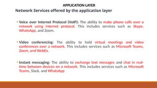 Application Layer in Computer Networks part 1 | PPTX