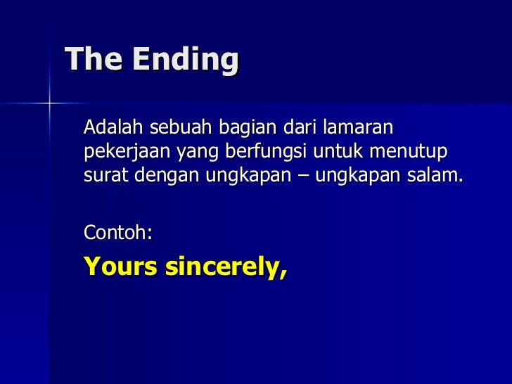 Contoh Surat Lamaran Kerja Untuk Qc