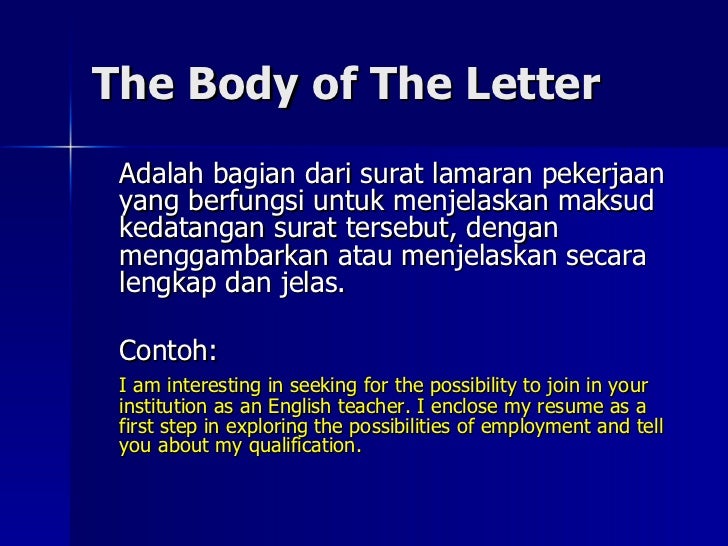 Contoh Materi Application Letter Kelas 12 Ppt - Kumpulan Contoh Surat