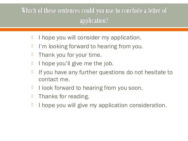 Application Letter Application Letter