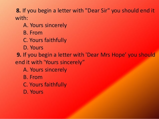 Application Letter