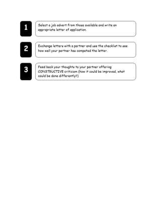 Application letter lesson plan | DOCX