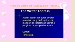 How to write an Application letter ??
1
 