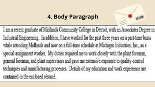 4. Body Paragraph
 