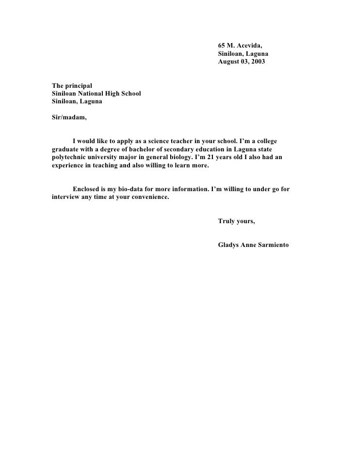 Sample Letter Of Interest For A Teaching Job from image.slidesharecdn.com