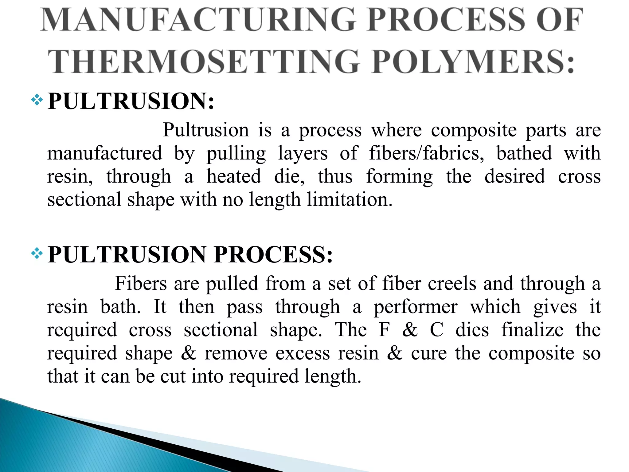 Application & manufacturing process of polymer matrix composites | PPT