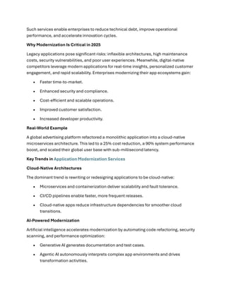 Application Modernization Services: Accelerating Enterprise Agility in ...
