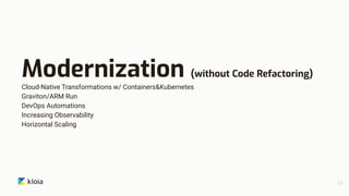 Application Modernization with Code Refactoring | PDF