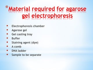 agarose-gel electrophoresis | PPT