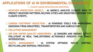APPLICATION OF AI IN MANAGEMENT OF ENVIRONMENTAL CHALLENGES RPO-1.pptx