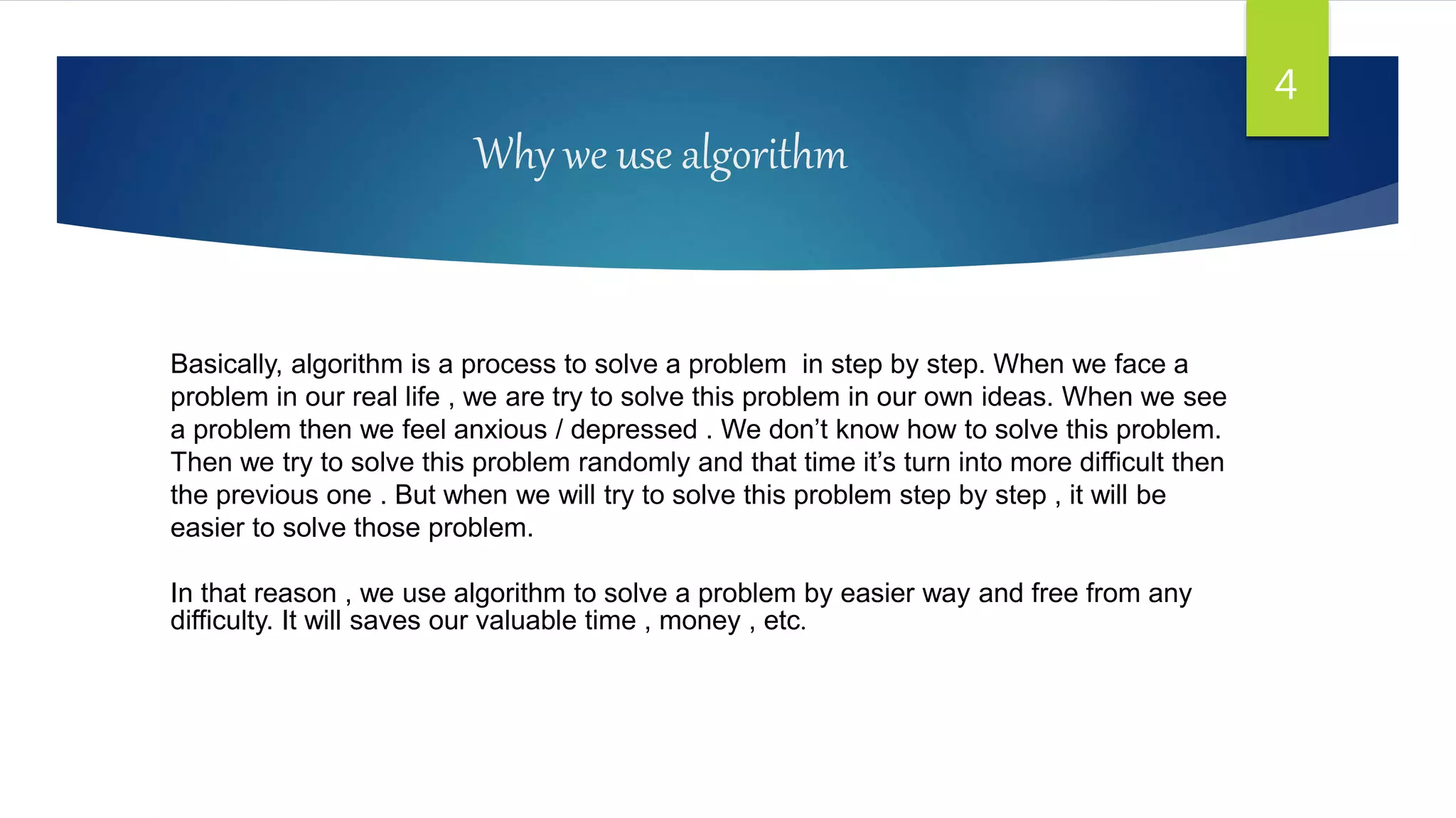 Application of algorithm in real life | PPTX