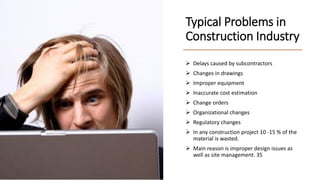 construction input’s problems that decrease its... Application of BIM in civil industry | PDF