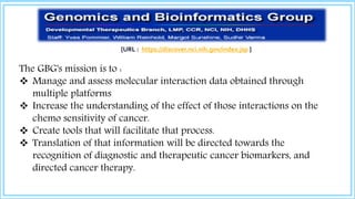 Cancer Informatics Role of Bioinformatics in Cancer Research | PPTX