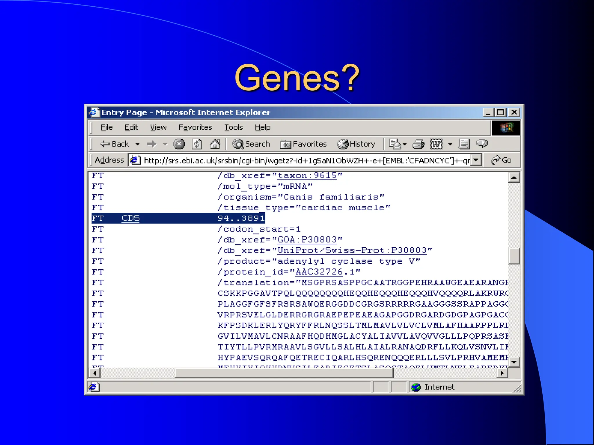 Genes?
 