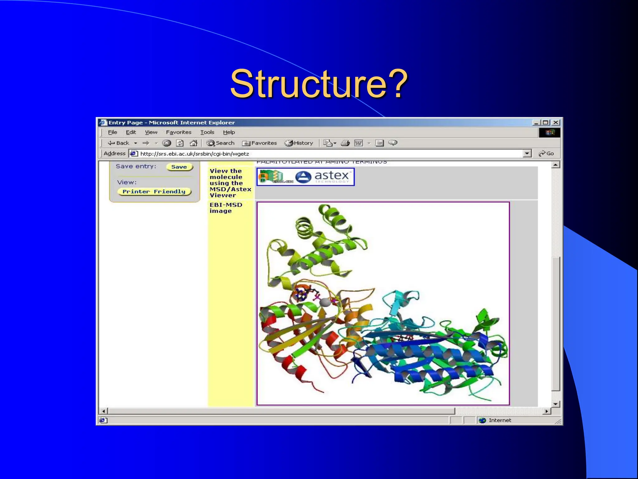 Structure?
 