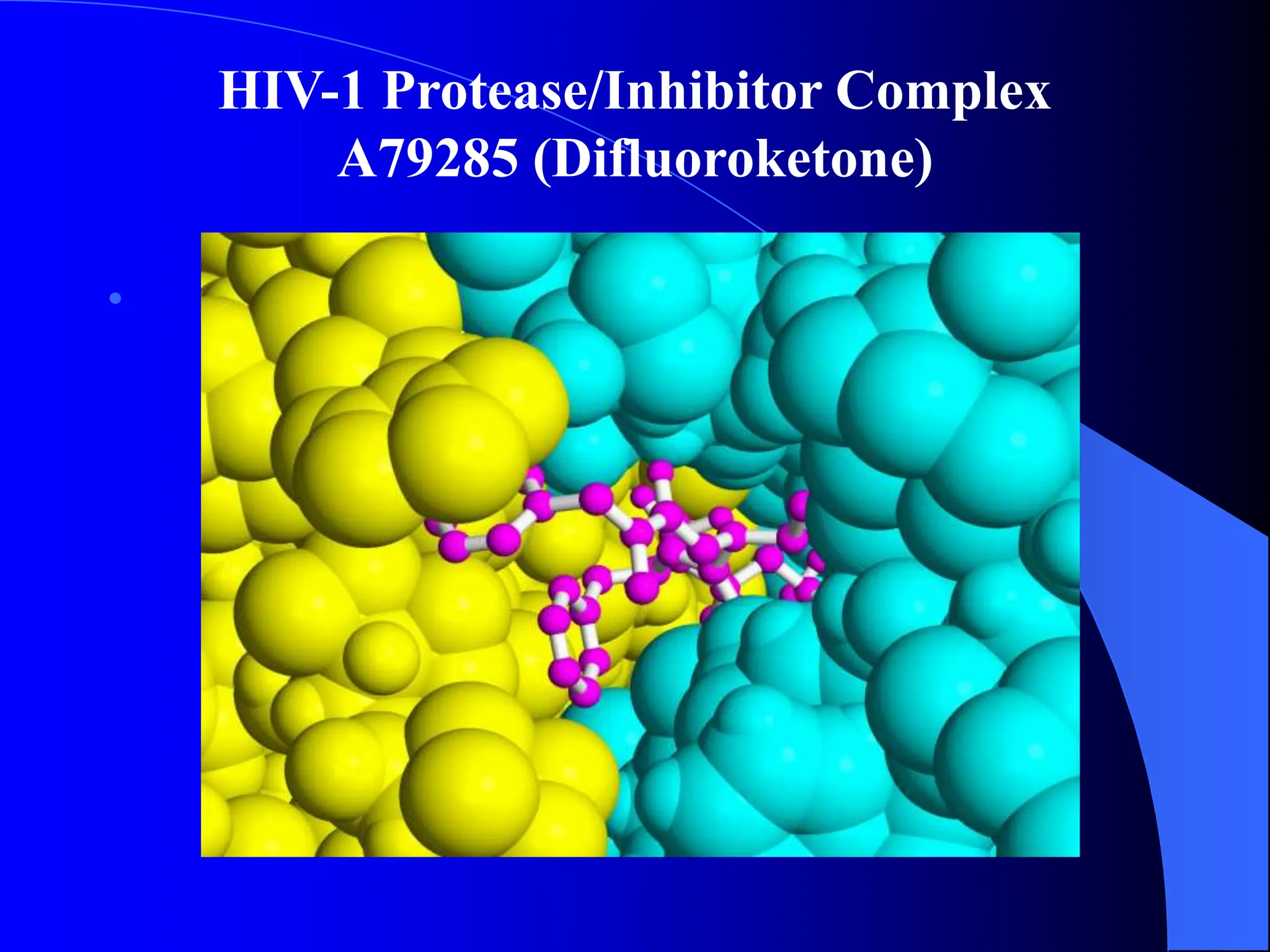 HIV-1 Protease/Inhibitor Complex
A79285 (Difluoroketone)

 