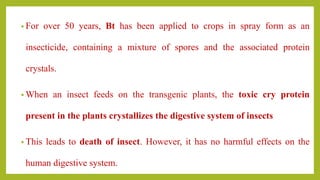 Application of biotechnology in agriculture | PPTX