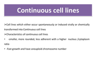 Application of cell line | PPTX