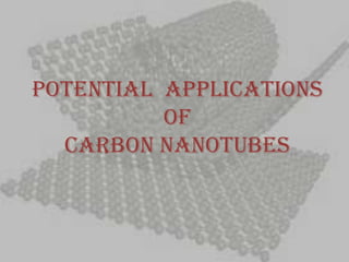 potential  applications Of  carbon nanotubes 