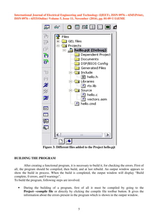 Application of code composer studio in digital signal processing | PDF