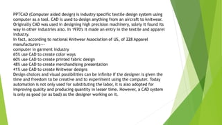 Garments Computer Work Application of computer in garments industry | PPTX