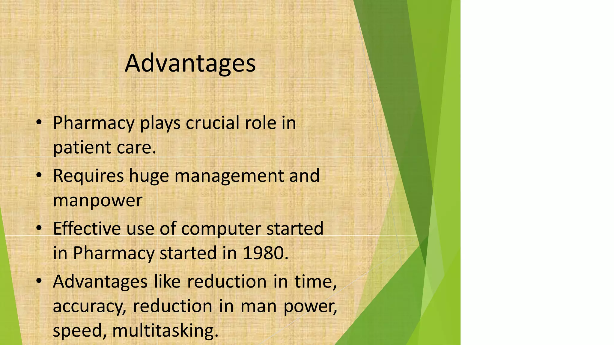 Application of computer in pharmacy pdf
