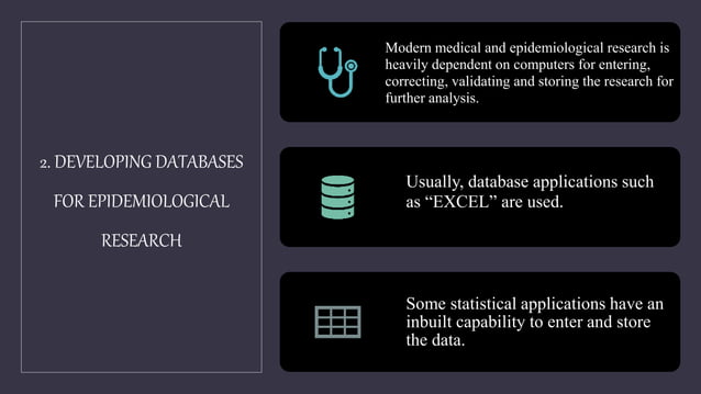 APPLICATION OF COMPUTERS IN EPIDEMIOLOGY AND PUBLIC HEALTH - ANJALI MAM ...