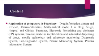 Application of Computers in Pharmacy.pptx