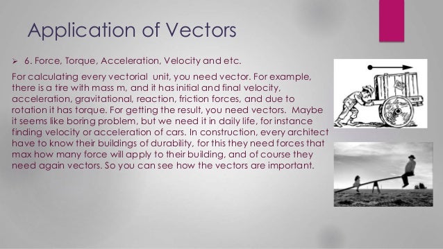 Application of coordinate system and vectors in the real life