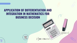 Application of Differentiation and integration in Business Mathematics.pdf