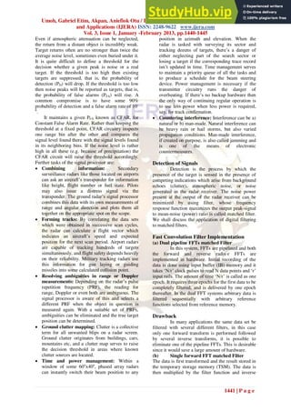 Application Of Digital Signal Processing In Radar Signals | PDF