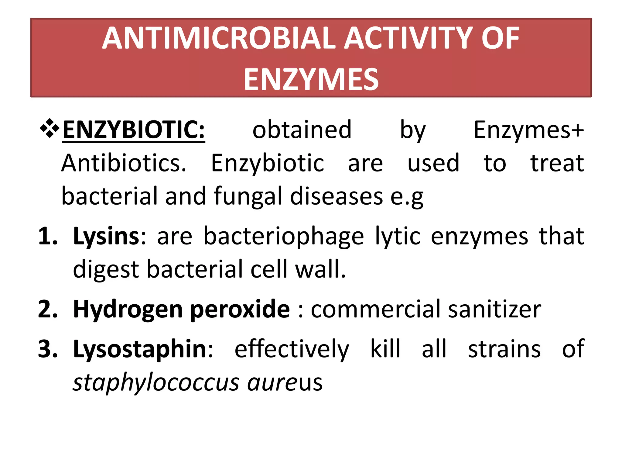 Application of enzymes | PPTX